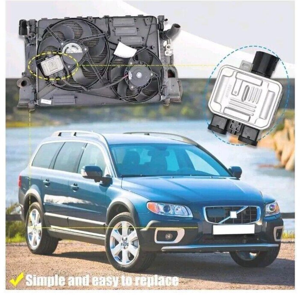 Engine Cooling Fan Relay Radiator Control Module FordEdge LandRover Lincoln Volv - Picture 8 of 10